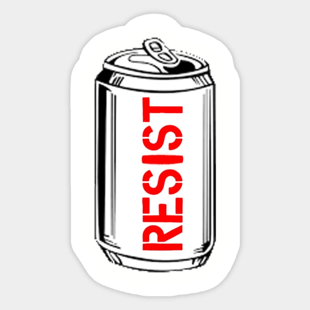 Resist wearing this shirt Sticker by Jason13